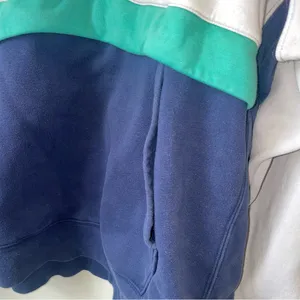 Nike Gray and Blue Colorblock Sweatshirt Athletic Fit thumbnail 3
