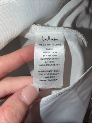 Lulu's White Puff Sleeve with Organza Floral Babydoll Mini Dress thumbnail 9
