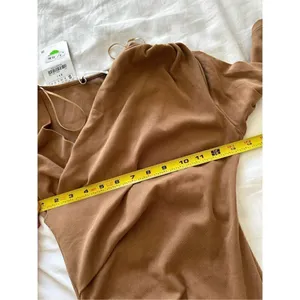 NWT Zara ZARA SIDE DRAPED DRESS Size s thumbnail 4