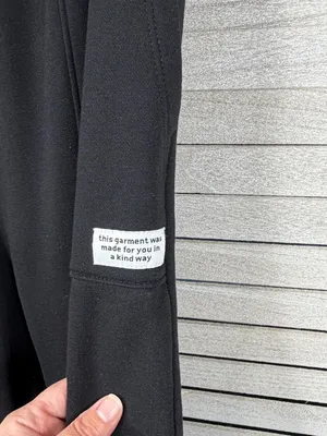 H&M (Divided) Women's Black Wide Leg "Kind Way" Sweatpants-Medium thumbnail 2