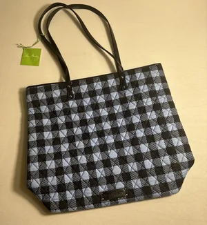 NWT‎ Vera Bradley Alpine Check Tote Bag Shoulder Purse Retired thumbnail 1