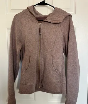 Lululemon Purple Women's Zip Sweatshirt with hood thumbnail 1