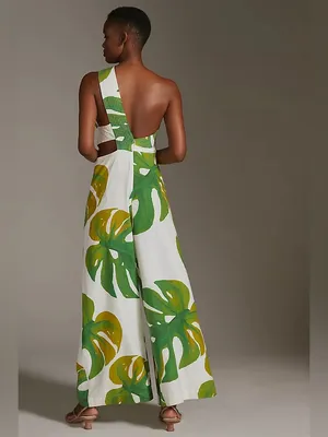 Farm Rio Wide Leg Monstera Jumpsuit thumbnail 4