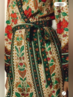 Farm Rio x New Anthropologie Cotton Boho Floral Jumpsuit Long Sleeve S-S thumbnail 4