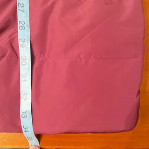J.Jill Women’s Long Hooded Down Puffer‎ Coat Burgundy Size Large thumbnail 8