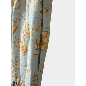 Christian Lacroix‎ Blue Floral Linen Blend Tiered Maxi Dress Small Cottagecore thumbnail 8