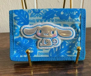 A Rare Vintage 2004 Hibiscus Hawaii Print Sanrio Trifold Cinnamoroll Blue Wallet thumbnail 1