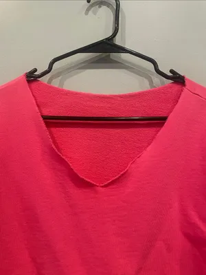 SheIn Neon pink fun cropped loose fit top thumbnail 3