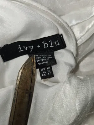 NWT Ivy + Blu White Floral Dress 12 thumbnail 4