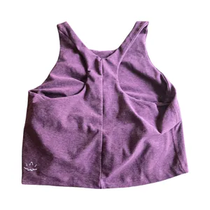 Beyond Yoga Purple‎ Spacedye Racerback Cropped Tank Size: L thumbnail 2