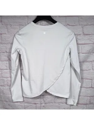 Lululemon White Long Sleeve Shirt Size 4 thumbnail 4
