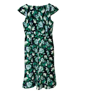 Anthropologie‎ the cecily Floral Botanical Midi Dress Sweetheart Neck Large thumbnail 4