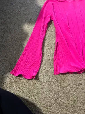 A New Day Fuchsia Ribbed Top thumbnail 3