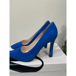 Nine West Jeneil Cobalt Blue Suede Pointed Toe High Heel Pumps 6.5M 60180721-0G0 thumbnail 5