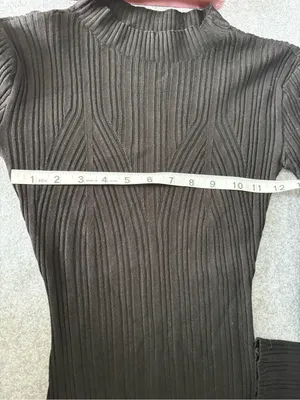 Almost Famous Long Sleeve Black Ribbed Knit Maxi Dress small thumbnail 10