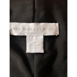 New York & Company Women's size M Midi Black/Yellow Printed Dress thumbnail 3