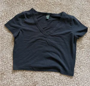 Wild Fable Crop Tee Black thumbnail 1