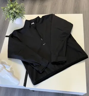 Rare Vintage Nike "Center Swoosh" 1/4 Zip Technical Windbreaker - Black - Size M thumbnail 5