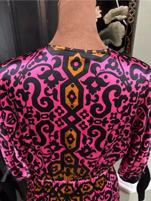 Hale Bob Silk Bohemian Tunic Dress – Size Small thumbnail 9