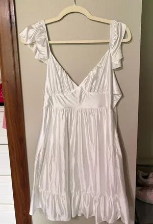 Altar'd State White baby doll dress thumbnail 1
