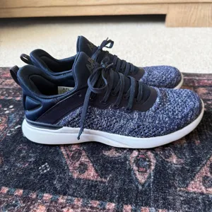APL ATHLETIC‎ PROPULSION LABS Tracer Navy & White Mélange TechLoom Sneaker thumbnail 3
