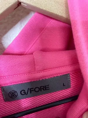 G/Fore Girl Golfer Sweatshirt Knockout Pink French Terry Hoodie Womens Size L thumbnail 10