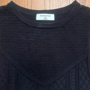 Babaton Aritzia Pointelle Stitch Stretch Sleeveless Tank Top‎ Black Size XXS thumbnail 5