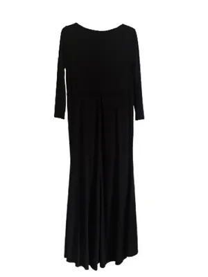 Mac Duggal Black V-Neck Long Sleeve Maxi Evening Gown Dress Plus 16W NEW 68442 thumbnail 5