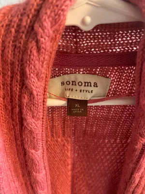 Sonoma Cozy Pink Cardigan thumbnail 2