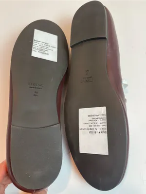 Maeve Genuine Leather Contrast Lace-Up Ballet Flats Burgundy Oxblood Sz 9 thumbnail 8