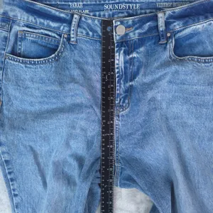 Sound/Style Farah Fit and‎ Flare Jeans Women 14 Blue Vintage Reunion Split Hem thumbnail 15
