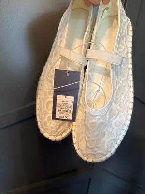 Universal Thread Cream Lace Espadrille Flats thumbnail 3