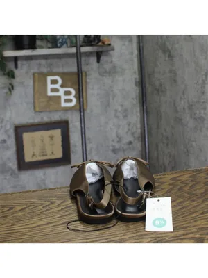 A New Day Camille Satin Slingback Bow Flats 94648297 Brown 9.5M thumbnail 4