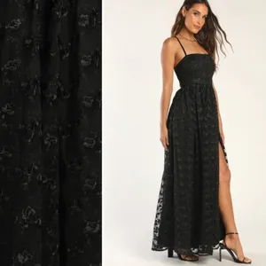 LULU's Sexy Floral Embroidered Prom Wedding Formal Event Corset Back Maxi Dress thumbnail 3