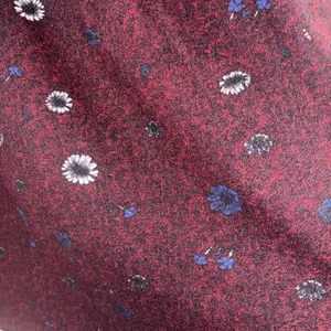 Purple Blue & White Soft & Stretchy Floral Maxi Skirt thumbnail 5