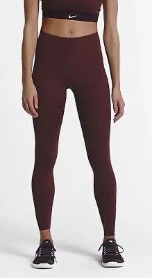 Nike Dri Fit Yoga Luxe Ribbed High Rise Brown Compression Leggings Size Small thumbnail 1