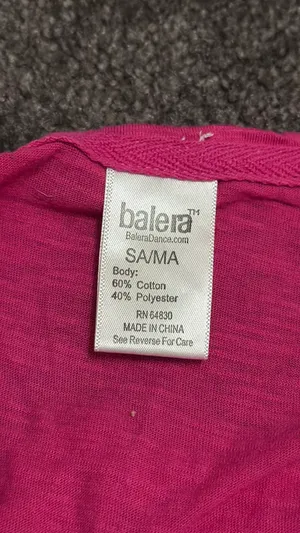 Balera Dancewear Top Pink thumbnail 2