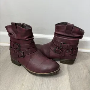 Patrizia Elegant Maroon Ankle‎ Boots for Women thumbnail 3