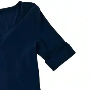 Lauren Ralph Lauren Navy‎ Scoop Neck Blouse- Size Medium thumbnail 6