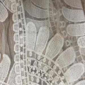 Rebellion white lace cardigan duster size small floral thumbnail 5