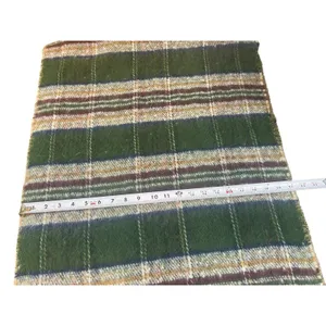 Steve Madden Reversible Wrap Shawl Scarf Green Plaid & Leopard Fringe 82x21’ NWT thumbnail 9