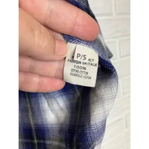 A Shirt Thing Diego plaid flannel‎ Popover top long sleeve women's size small thumbnail 5