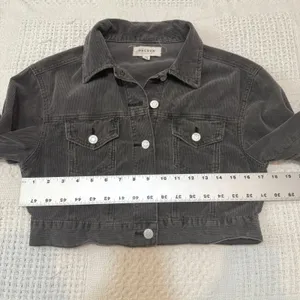 Pacsun XS S corduroy cropped trucker jacket coat C 2996 thumbnail 3