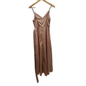 NWT Showpo Treasuring You‎ Dress Mocha Satin US 4 Bridesmaid Formal thumbnail 3