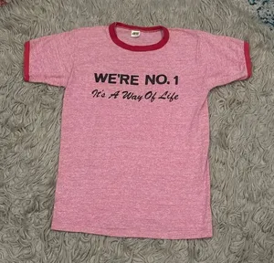 Vintage 70’s Russell single stitch track tshirt size medium thumbnail 1