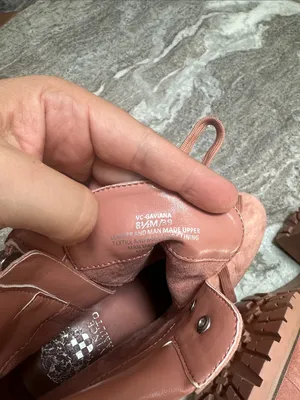 Vince Camuto Leather Suede Lace-Up Ankle Boots Gaviana Dermy Pink Sz 8.5 thumbnail 7