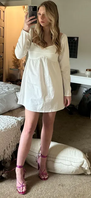 Isabelle's Cabinet White Long Sleeve Dress thumbnail 2
