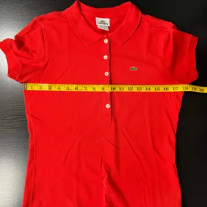Women’s Red Lacoste 5 Button Slim Fit Polo Size 42 (US 10/L) thumbnail 8