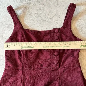 Urban Outfitters Hallie Embroidered Floral Square Neck Button Mini‎ Dress Size 8 thumbnail 6
