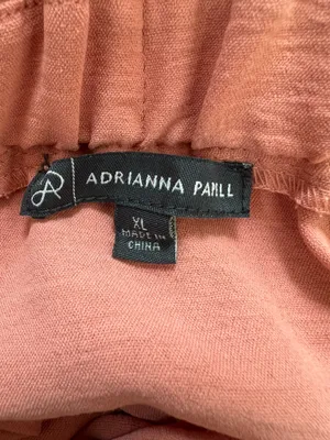 Adrianna Papell Coral Daisy Embroidered Scalloped Hem Midi Skirt XL thumbnail 6